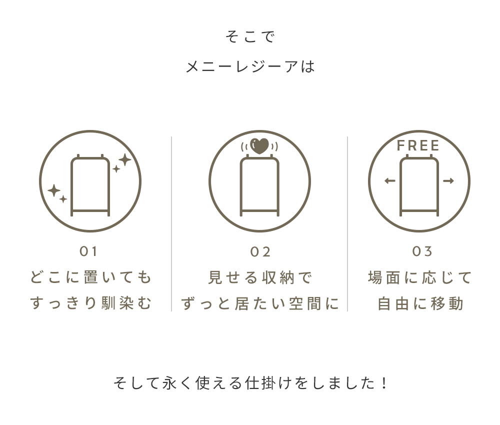 Accent+ ハンガーラック メニーレジーア-